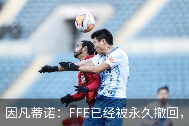 因凡蒂诺：FFE已经被永久撤回，未来不会以任何形式重新推出