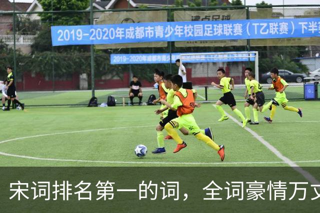 宋词排名第一的词，全词豪情万丈、慷慨激昂，被誉“一词压两宋”
