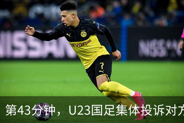 第43分钟，U23国足集体投诉对方手球，裁判没有表示。
