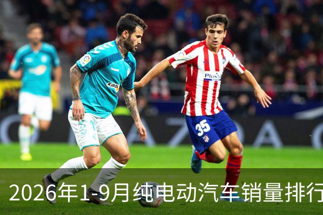 2026年1-9月纯电动汽车销量排行榜