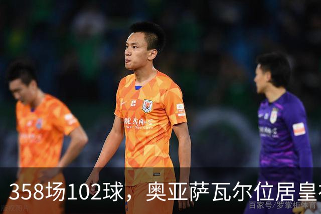 358场102球，奥亚萨瓦尔位居皇社队史西甲射手榜第二
